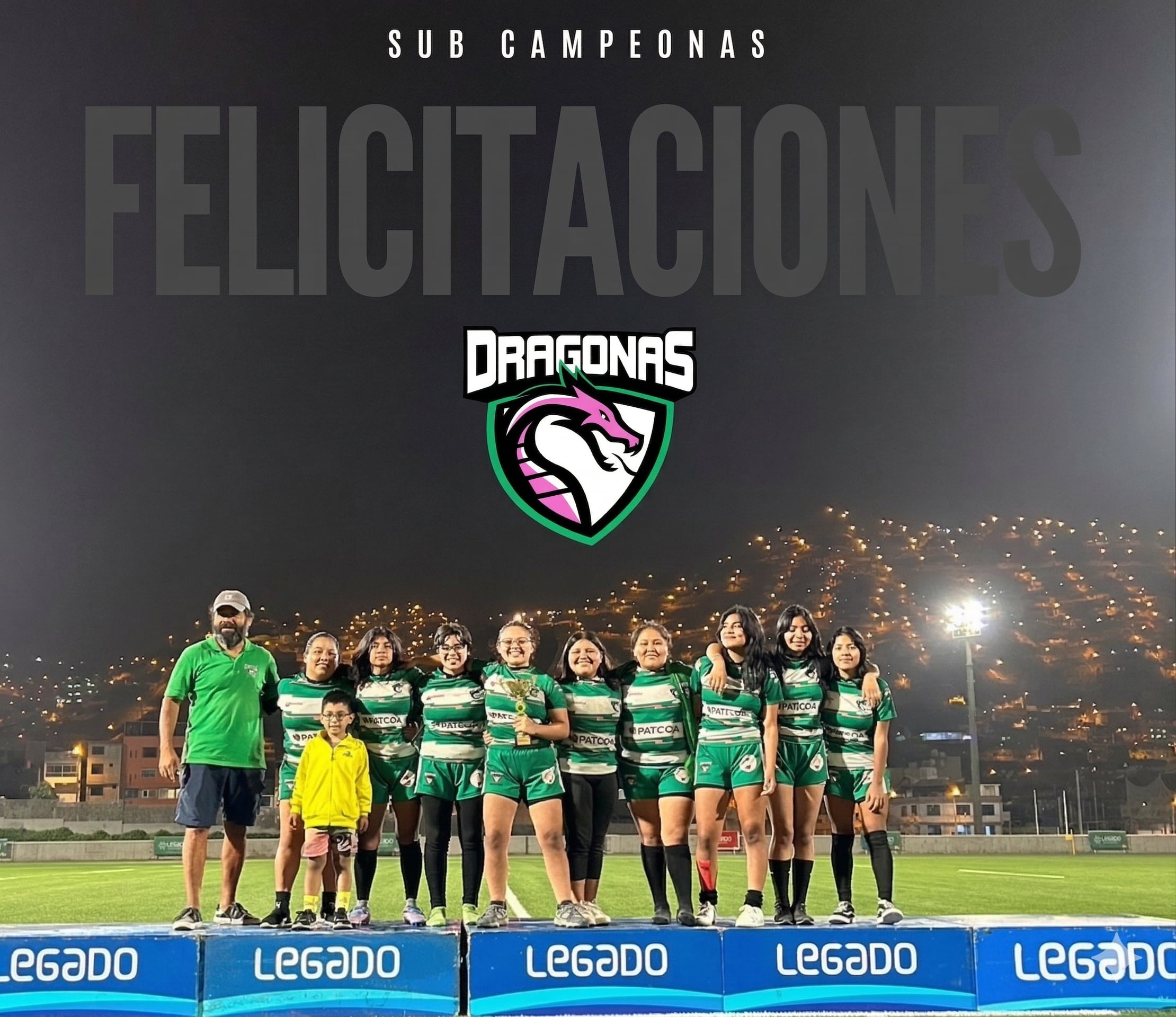 Jugadoras del Plantel Femenino de Primera División de Dragones Rugby Club